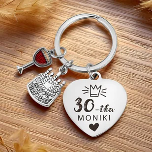 Brelok do kluczy z GRAWEREM na 30 URODZINY - Breloki - miniaturka - grafika 1