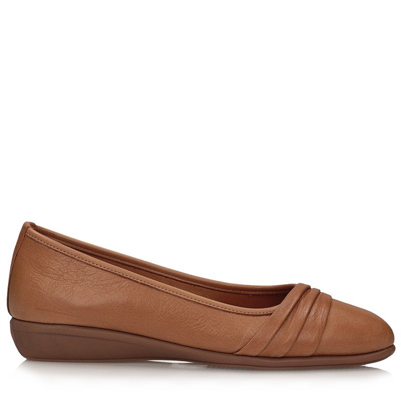 Eleganckie rude baleriny Toscanio ALBI 26146206 - 37