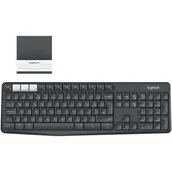 Klawiatury - Logitech K375s Multi-Device Unifying Bluetooth Smart czarna (920-008181) - miniaturka - grafika 1