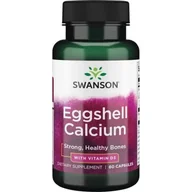 Witaminy i minerały - SWANSON Wapń Ze Skorupki Jajka Z Witamina D-3 Eggshell Calcium With Vitamin D3 60 kaps. Swanson - miniaturka - grafika 1
