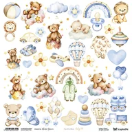 Scrapbooking - Papier do scrapbookingu 30x30 - ScrapAndMe - Baby 08 - arkusz do wycinania - miniaturka - grafika 1