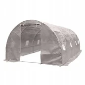 Agrowłókniny - 4iQ Tunel Foliowy Szklarnia 3x6m PREMIUM z Siatką PE - miniaturka - grafika 1
