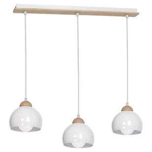 Decoland Żyrandol DAMA 3xE27/60W/230V bialy - Lampy sufitowe - miniaturka - grafika 3