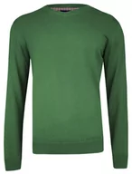 Swetry męskie - Sweter w Serek, Zielony (V-neck) Klasyczny, Męski, Elegancki - Adriano Guinari - miniaturka - grafika 1