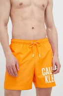 Stroje kąpielowe - Calvin Klein szorty kąpielowe kolor pomarańczowy - miniaturka - grafika 1