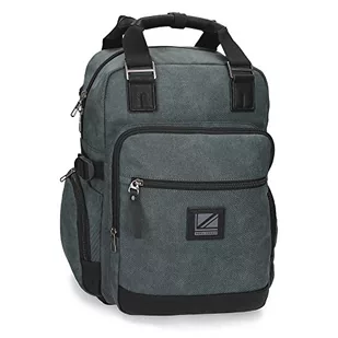 Pepe Jeans Sunrise Plecak na laptopa, regulowany, 14 cali, niebieski, 28 x 40 x 16 cm, bawełna, poliester i poliuretan, 17,92 l, niebieski, Einheitsgröße, 15,6-częściowy plecak - Torby na laptopy - miniaturka - grafika 1