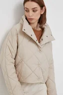 Kurtki damskie - Sisley kurtka damska kolor beżowy przejściowa oversize - miniaturka - grafika 1