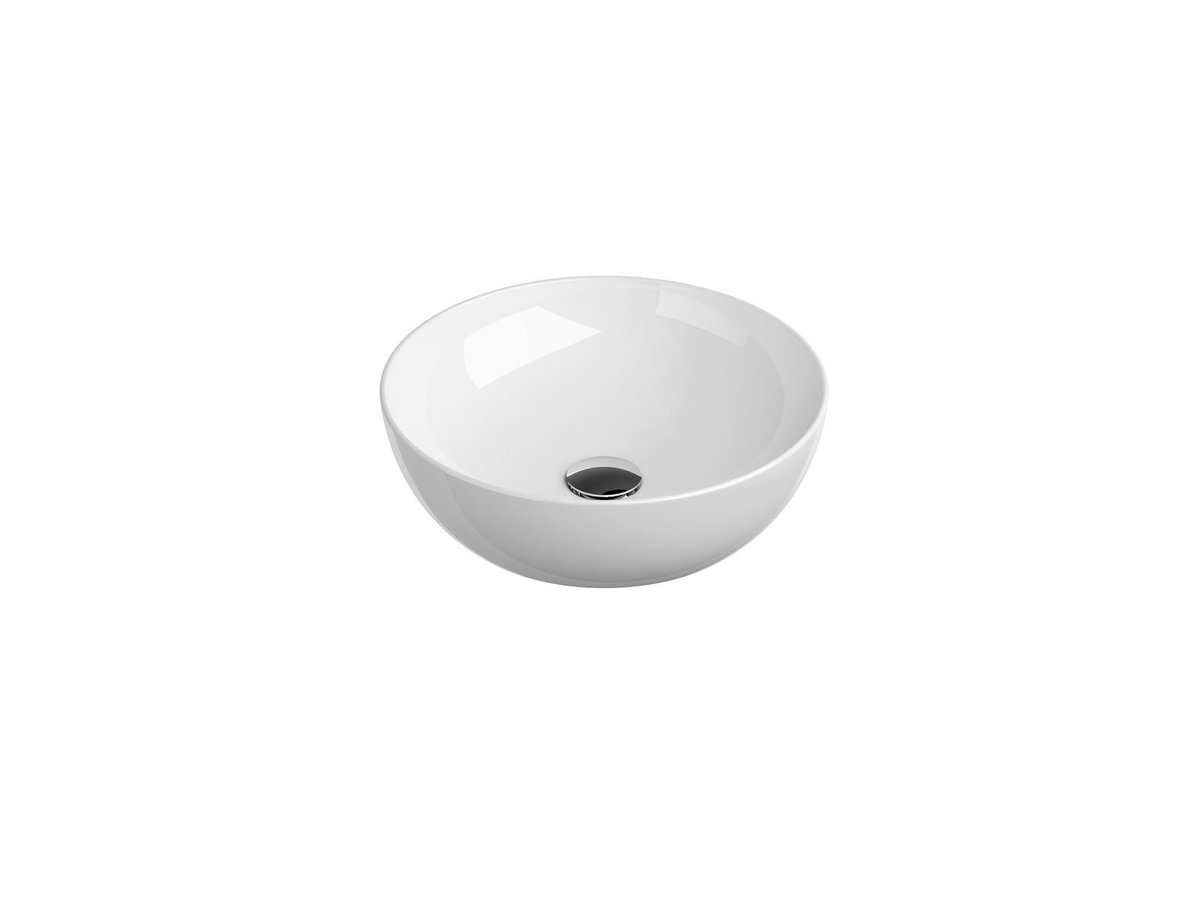 Ravak Okrągła umywalka ceramiczna nablatowa Dream 40 O Slim biała 1szt