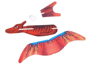 Piankowy Samolot Dinozaur W Kolorze Czerwonym - Zabawki zdalnie sterowane - miniaturka - grafika 2