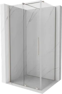 Mexen Velar kabina prysznicowa rozsuwana 90x75 cm, transparent, nikiel szczotkowany - 871-090-075-01-97 - Kabiny prysznicowe - miniaturka - grafika 1