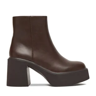 Botki DeeZee CEO-XT1122 Brązowy - Botki damskie - miniaturka - grafika 1