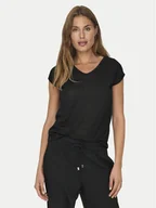 Koszulki i topy damskie - ONLY T-Shirt Silvery 15136069 Czarny Loose Fit - miniaturka - grafika 1