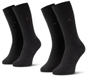 Skarpetki męskie - Tommy Hilfiger Skarpety Męskie 39-42 Grafit - miniaturka - grafika 1