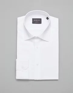 koszula simeria 00374 długi rękaw biały slim fit - Koszule męskie - miniaturka - grafika 1