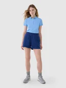 Spodenki damskie - 4F Spodenki dresowe damskie - granatowe L - miniaturka - grafika 1