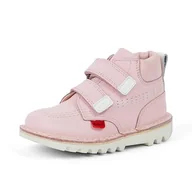 Botki damskie - Kickers Unisex Baby Kick Hi Roll botki, Jasnoróżowy, 10 UK Child - miniaturka - grafika 1