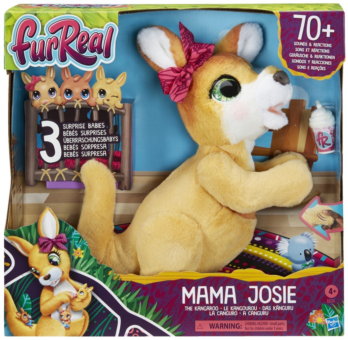 Interaktywny Kangur Mama Josie Furreal Friends Ruch i Dźwięk