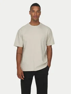 Only & Sons T-Shirt Fred 22022532 Beżowy Relaxed Fit - Koszulki męskie - miniaturka - grafika 1
