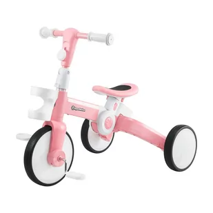 HyperMotion Tobi Rocket - rowerek trójkołowy, biegowy, jeździk, pchacz - 5w1 Pink - Rowerki trójkołowe - miniaturka - grafika 1