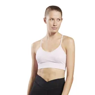 Biustonosze - Damski Stanik sportowy REEBOK ID TRAIN TRI-BACK BRA IC0187 – Różowy - miniaturka - grafika 1