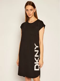 DKNY Sukienka codzienna P0RD1B2J Czarny Regular Fit - Sukienki - miniaturka - grafika 1