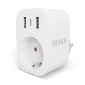 Systemy inteligentnych domów - Inteligentne gniazdko TESLA SP300 TSL-SPL-SP300-3USB Wi-Fi - miniaturka - grafika 1