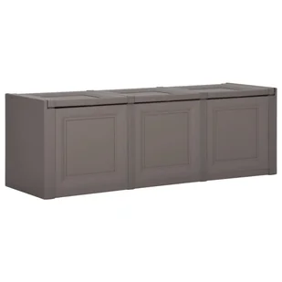 vidaXL Skrzynia na poduszki, szara, 125x40x42 cm, 130 L vidaXL - Pudełka i szkatułki - miniaturka - grafika 1