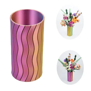 Wazon Prezent 17 cm do Sztucznych Kwiatów i LEGO Nowoczesny Dekoracja 3D - Wazony i flakony - miniaturka - grafika 1