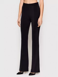Spodnie damskie - Guess Marciano Spodnie materiałowe Chloe 1BGB07 9373Z Czarny Slim Fit - grafika 1