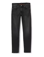 Spodnie męskie - BOSS Spodnie męskie jeansowe, Dark Grey27, 35W / 36L - miniaturka - grafika 1