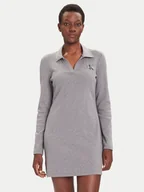 Sukienki - Calvin Klein Jeans Sukienka codzienna Monologo LV047D214G Szary Slim Fit - miniaturka - grafika 1