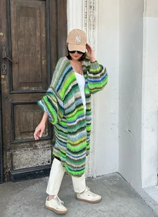 Kardigan Green Love - Swetry damskie - miniaturka - grafika 1