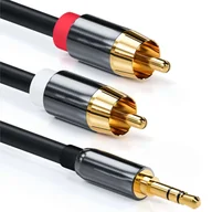Kable - Reagle Kabel Mini Jack 2X Rca Chinch Stereo Gold Hq 1,5M - miniaturka - grafika 1