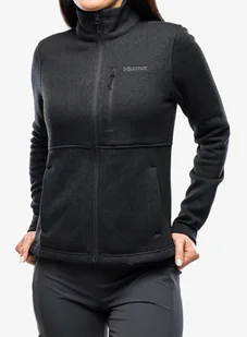 Bluza damska Marmot Drop Line Jacket - black - Bluzy sportowe damskie - miniaturka - grafika 1