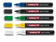 Markery permanentne - Edding MARKER LAKIEROWY OKRĄGŁA KOŃCÓWKA 2-3MM CZARNY 790/001/C ED - miniaturka - grafika 1
