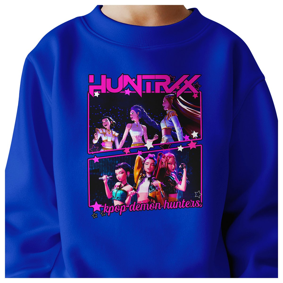BLUZA DZIECIĘCA KPOP DEMON HUNTERS HUNTRIX 110-116 BAWEŁNIANA JAKOŚĆ