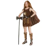 Stroje karnawałowe - Zestaw dla dorosłych Kobieta Wiking (sukienka z peleryną, osłona na dłonie , ochraniacze na nogi), rozm. S - miniaturka - grafika 1