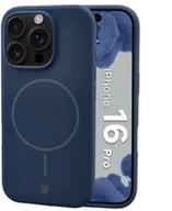 Etui i futerały do telefonów - Bizon Silikonowe etui z pierścieniem magnetycznym Soft Case Magnetic do iPhone 16 Pro, granatowe - miniaturka - grafika 1
