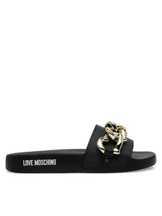 LOVE MOSCHINO Klapki JA28132G1MI16000 Czarny - Klapki i japonki damskie - miniaturka - grafika 1