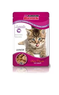 Benek Super Junior w sosie Lamb jagnięcina 100g KBEN068_PAK12 - Mokra karma dla kotów - miniaturka - grafika 1