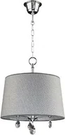 Lampy sufitowe - LAMPA WISZĄCA nowoczesna z szarym kloszem i chromowanym wykończeniem EGIDA EG 1 CH Jupiter - miniaturka - grafika 1