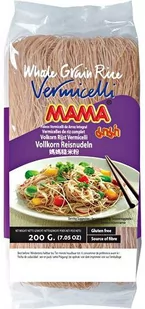 MAMA Makaron z brązowego ryżu Vermicelli, nitki 200g - MAMA 1201-uniw - Makaron - miniaturka - grafika 1