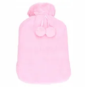 Termofory - Termofor Gumowy 2000Ml Duży Z Pokrowcem Polar Miły - miniaturka - grafika 1