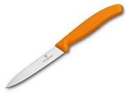 Noże kuchenne - Victorinox Nóż do obierania jarzyn , pomarańczowa rękojeść 6.7706.L119 - miniaturka - grafika 1