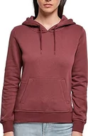 Bluzy damskie - Build Your Brand Damski sweter z kapturem ze 100% bawełny ekologicznej dla kobiet, damska bluza z kapturem w kolorze czarnym lub białym, rozmiary XS - 5XL, Softyellow, L - miniaturka - grafika 1