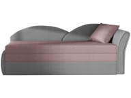 Sofy i kanapy - nabbi Sofa rozkładana Arco P - różowa/szara - miniaturka - grafika 1
