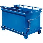 Pojemniki przemysłowe - Kontener pojemnik z uchylnym otwieranym dnem klapowym 600L - miniaturka - grafika 1