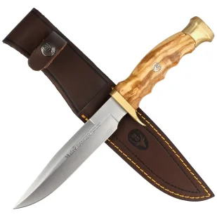 Nóż Muela Ranger Bowie Olive Wood, Satin X50CrMoV15 (RANGER-14.OL) - Noże - miniaturka - grafika 4