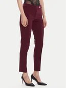 Spodnie damskie - Rinascimento Chinosy CFC0126225003 Bordowy Slim Fit - miniaturka - grafika 1