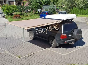 Zadaszenie wyprawowe markiza (rozmiar: 2,5 x 2.5m, kolor: piaskowy) 81879997 - Akcesoria motoryzacyjne - miniaturka - grafika 1